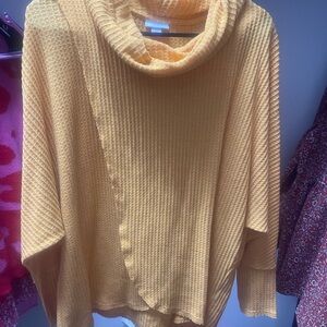 LuLaRoe Golden Cowl Neck Sweater